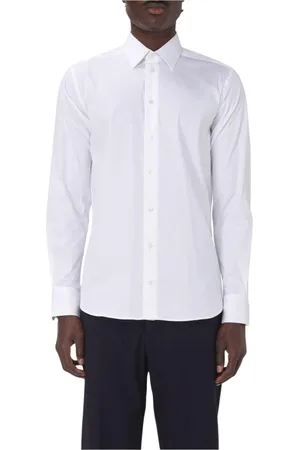 Emporio Armani Heren, Overhemden, Wit, Maat: 3XL Katoen