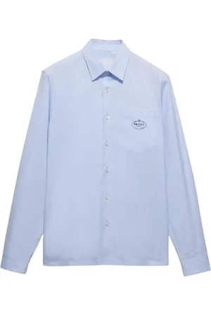 Prada Heren, Overhemden, Blauw, Maat: XL