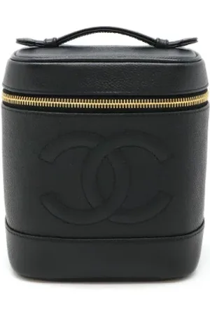 CHANEL Dames, Pre-owned, Zwart, Maat: ONE Size Leer