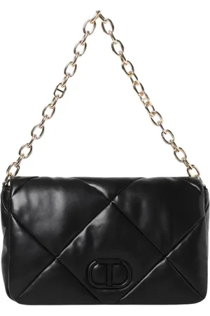 Twin-Set Dames, Tassen, Zwart, Maat: ONE Size Leer