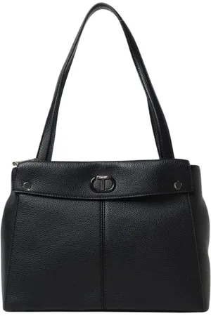 Twin-Set Dames, Tassen, Zwart, Maat: ONE Size Leer