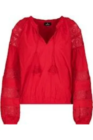 monari Dames, Blouses & Shirts, Rood, Maat: XL