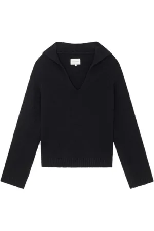 Loulou Studio Dames, Truien, Zwart, Maat: M Katoen