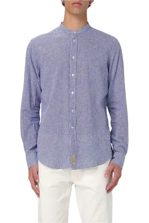 B.D.BAGGIES Heren, Overhemden, Blauw, Maat: XL Linnen