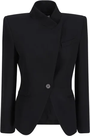 Alexander McQueen Dames, Jassen, Zwart, Maat: XS Wol