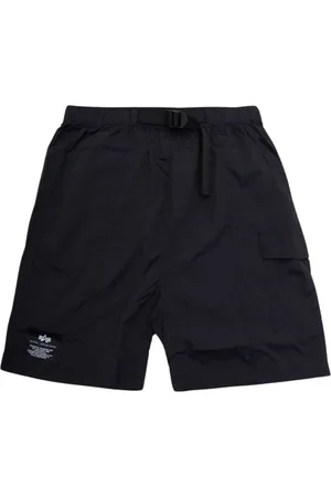 Alpha Industries Heren, Korte broeken, Zwart, Maat: L Nylon