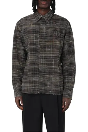 Bottega Veneta Heren, Overhemden, Zwart, Maat: M