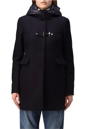 FAY Dames, Mantels, Blauw, Maat: 2XL Wol