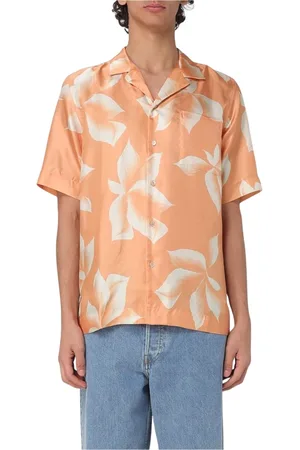 DRIES VAN NOTEN Heren, Overhemden, Oranje, Maat: L Zijde