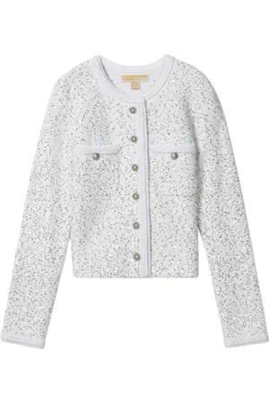 Michael Kors Dames, Truien, Wit, Maat: M Viscose