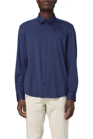 HUGO BOSS Heren, Overhemden, Blauw, Maat: S Katoen