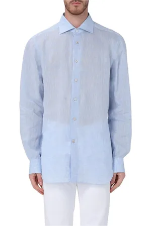 Kiton Heren, Overhemden, Blauw, Maat: L