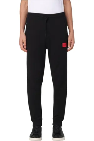 HUGO BOSS Heren, Broeken, Zwart, Maat: L