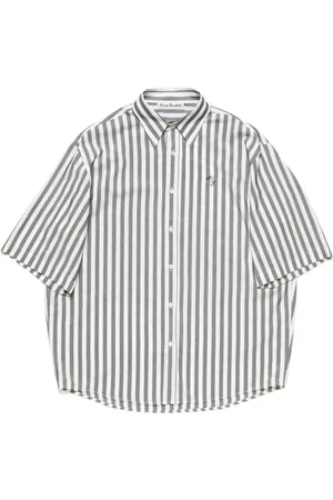 Acne Studios Heren, Overhemden, Zwart, Maat: L Viscose