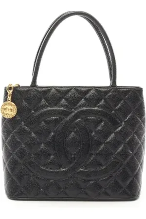 CHANEL Dames, Pre-owned, Zwart, Maat: ONE Size Leer