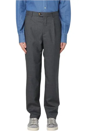Brunello Cucinelli Heren, Broeken, Zwart, Maat: XL Wol