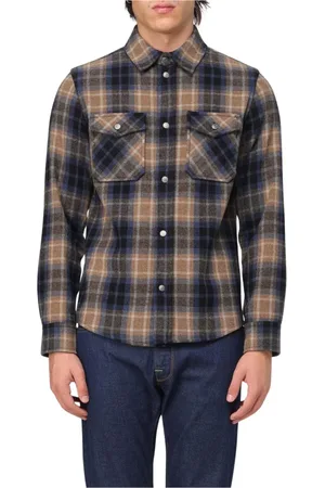 Woolrich Heren, Overhemden, Veelkleurig, Maat: L Flanel