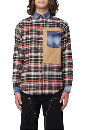 Dsquared2 Heren, Overhemden, Veelkleurig, Maat: S Flanel