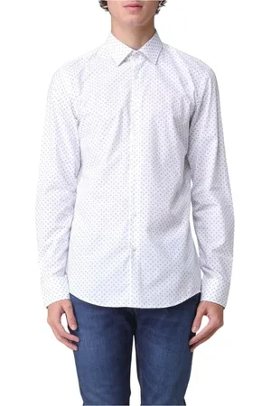 HUGO BOSS Heren, Overhemden, Wit, Maat: XL Katoen