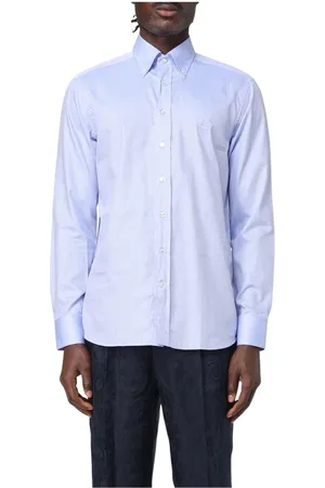 Etro Heren, Overhemden, Blauw, Maat: XL Katoen