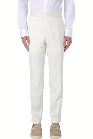 HUGO BOSS Heren, Broeken, Wit, Maat: XL