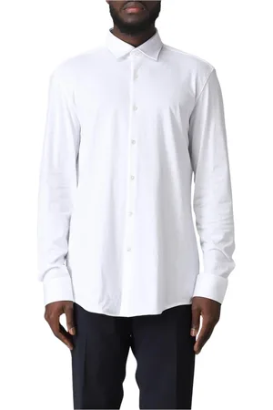 HUGO BOSS Heren, Overhemden, Wit, Maat: M