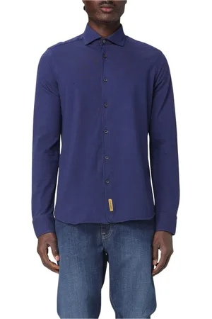 B.D.BAGGIES Heren, Overhemden, Blauw, Maat: S