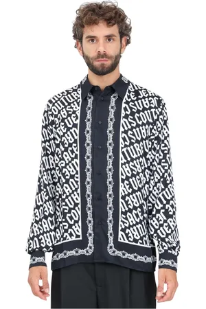 VERSACE Heren, Overhemden, Veelkleurig, Maat: S Viscose