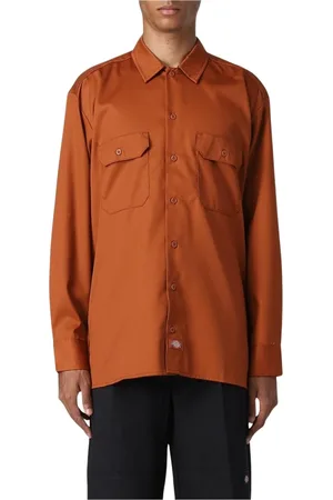 Dickies Heren, Overhemden, Oranje, Maat: S