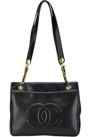 CHANEL Dames, Pre-owned, Zwart, Maat: ONE Size Leer