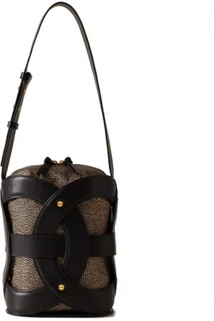 Borbonese Dames, Tassen, Zwart, Maat: ONE Size Leer