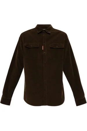Dsquared2 Heren, Overhemden, Bruin, Maat: M Corduroy
