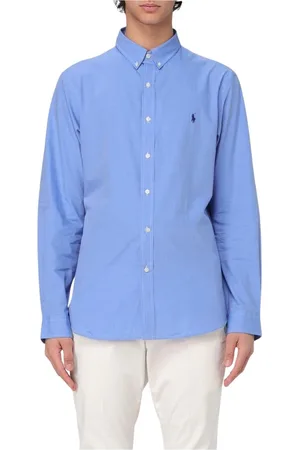 Ralph Lauren Heren, Overhemden, Blauw, Maat: S Katoen