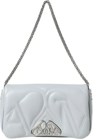 Alexander McQueen Dames, Tassen, Blauw, Maat: ONE Size Leer