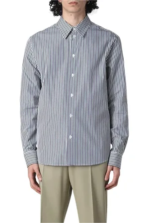 Bottega Veneta Heren, Overhemden, Blauw, Maat: M Katoen