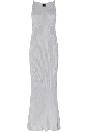 Pinko Dames, Jurken, Grijs, Maat: XS Viscose