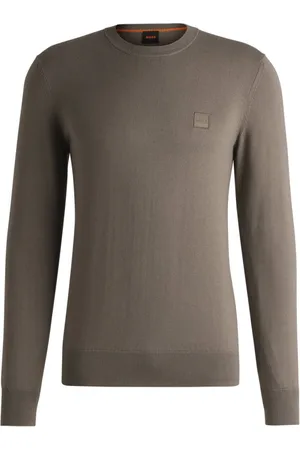 HUGO BOSS Heren, Truien, Bruin, Maat: M Katoen