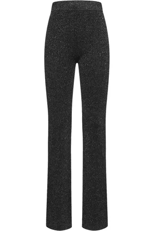 GCDS Dames, Broeken, Zwart, Maat: S Viscose