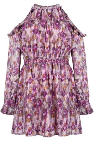 Aaiko Dames, Jurken, Paars, Maat: XL Katoen