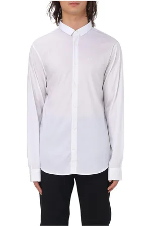 Armani Exchange Heren, Overhemden, Wit, Maat: XS Katoen