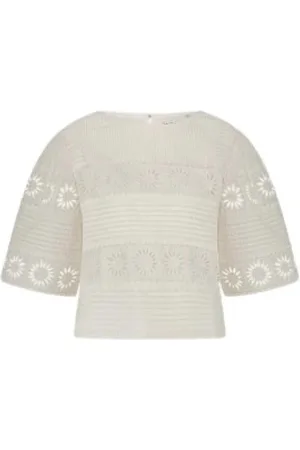 Fabienne Chapot Dames, Blouses & Shirts, Wit, Maat: M Katoen