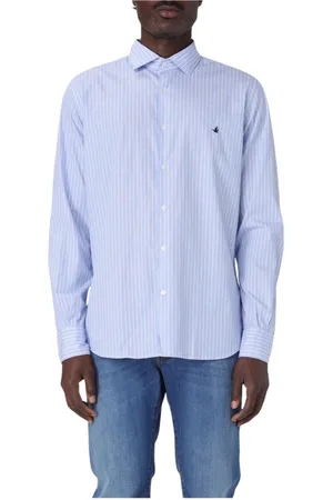 BROOKSFIELD Heren, Overhemden, Blauw, Maat: XL Katoen