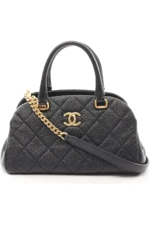 CHANEL Dames, Pre-owned, Zwart, Maat: ONE Size Leer