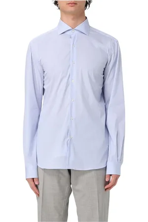 FAY Heren, Overhemden, Blauw, Maat: XL Katoen