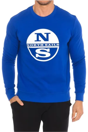 North Sails Heren, Sweatshirts & Hoodies, Blauw, Maat: XL Nylon