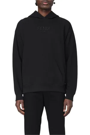 Fendi Heren, Sweatshirts & Hoodies, Zwart, Maat: M