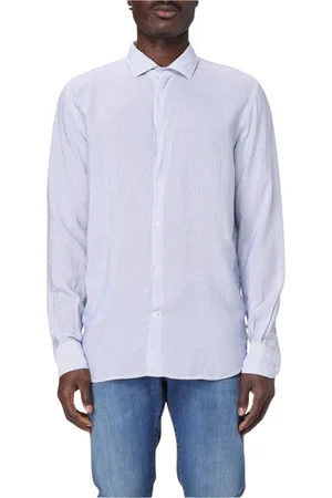 BROOKSFIELD Heren, Overhemden, Blauw, Maat: M