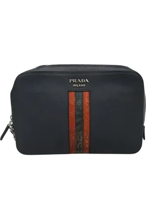 Prada Dames, Pre-owned, Blauw, Maat: ONE Size Leer