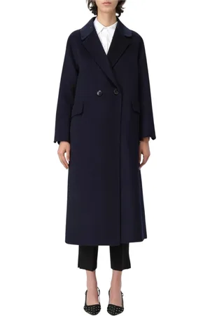 HANITA Dames, Mantels, Blauw, Maat: L Wol