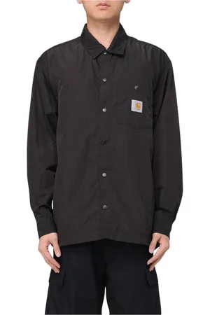 Carhartt Heren, Overhemden, Zwart, Maat: L Nylon
